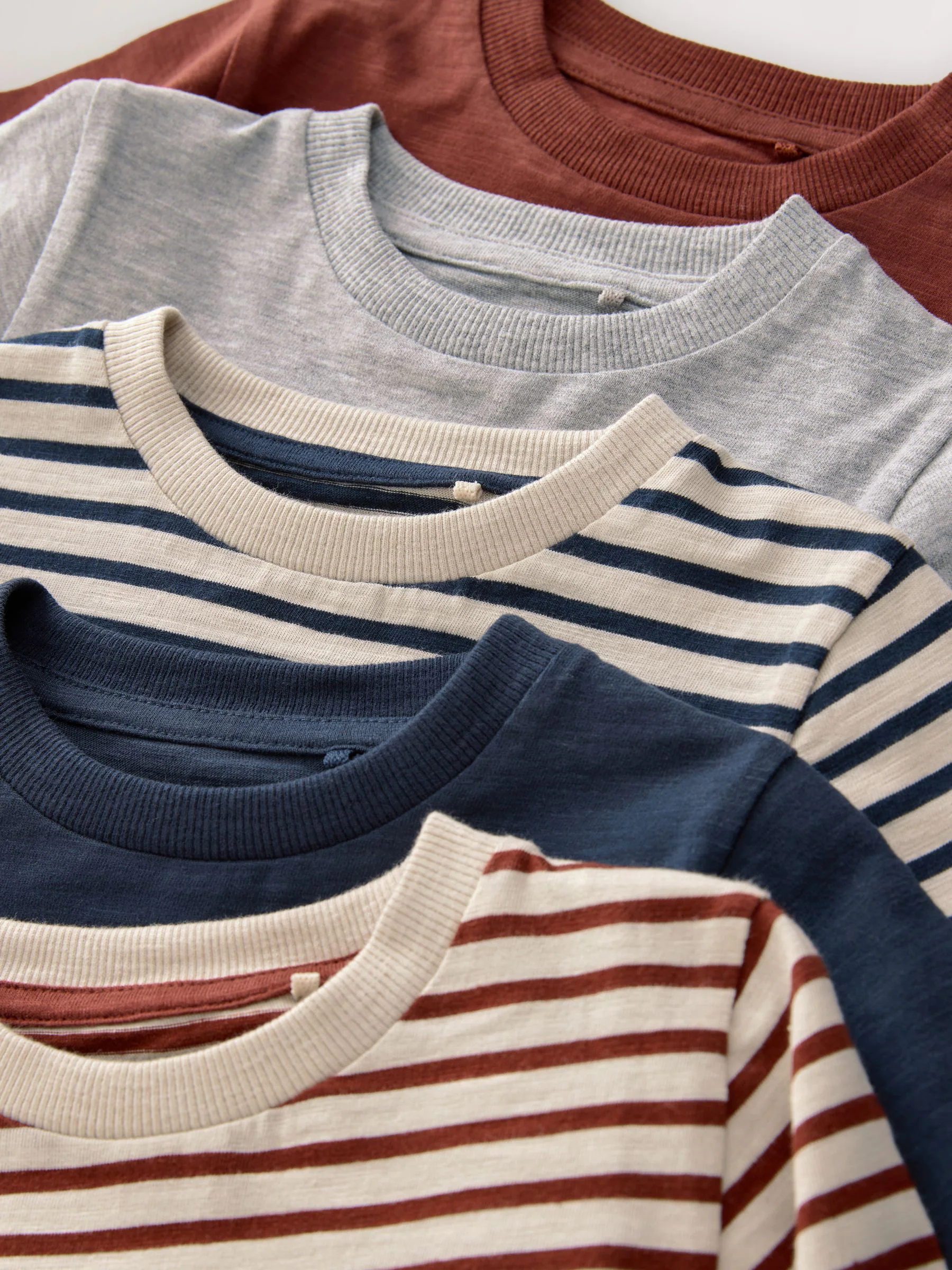 Meerkleurig voertuigen  - Set van 5 T-shirts met lange mouwen (3 mnd-7 jr)