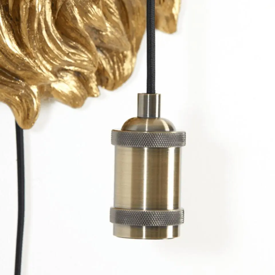 Wandlamp Lion - Brons - 33.5x19x40.5cm