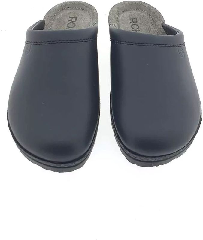 Rohde - 1515 - Pantoffels - Zwart - Leer - Herenslipper