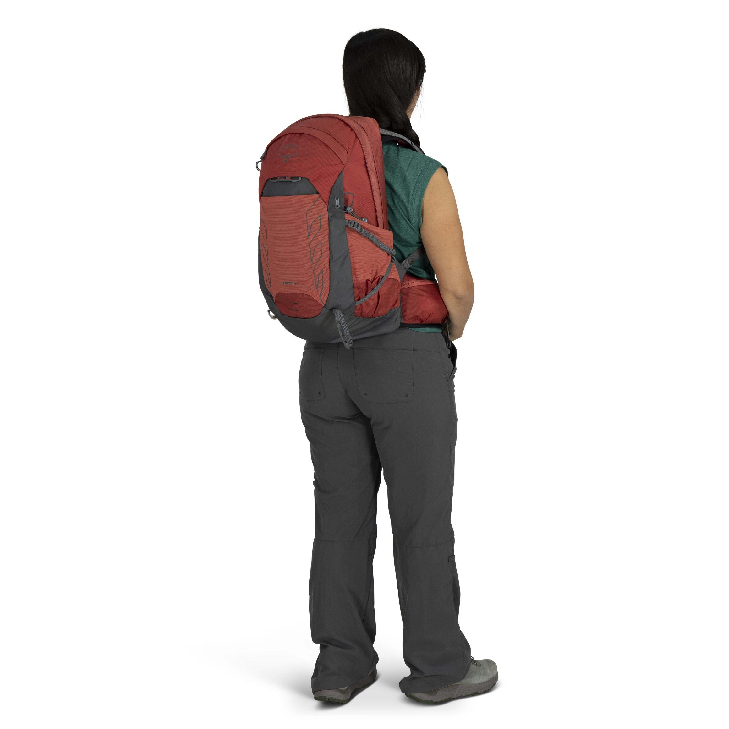 Osprey Tempest 22 Red pampas Coal Grey