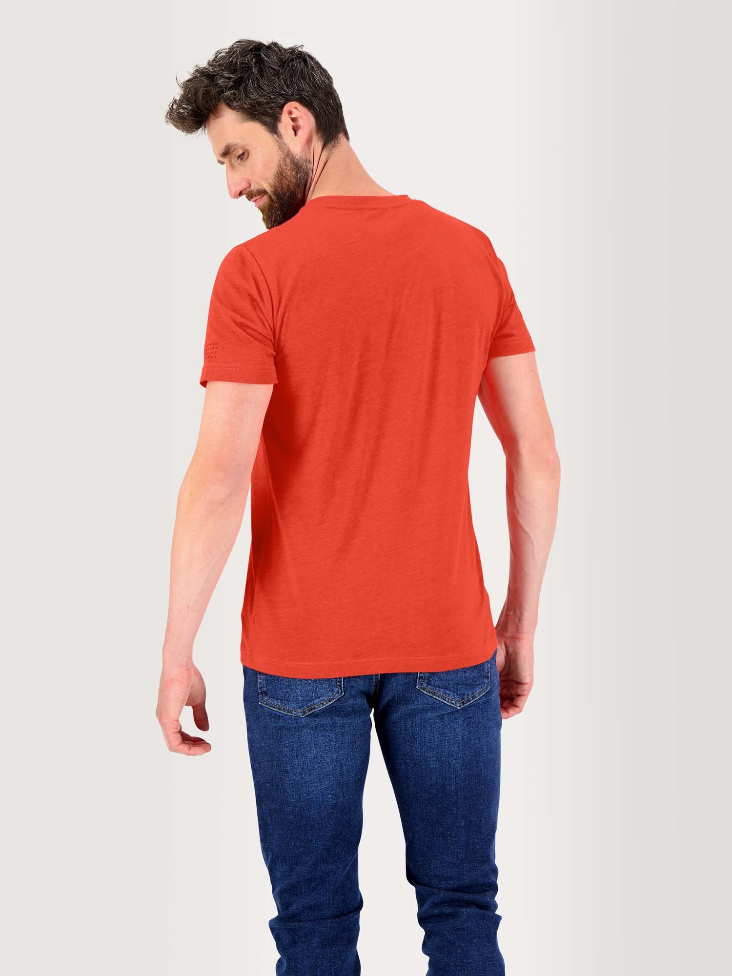Tee Shirt Homme Manches Courtes Rouge