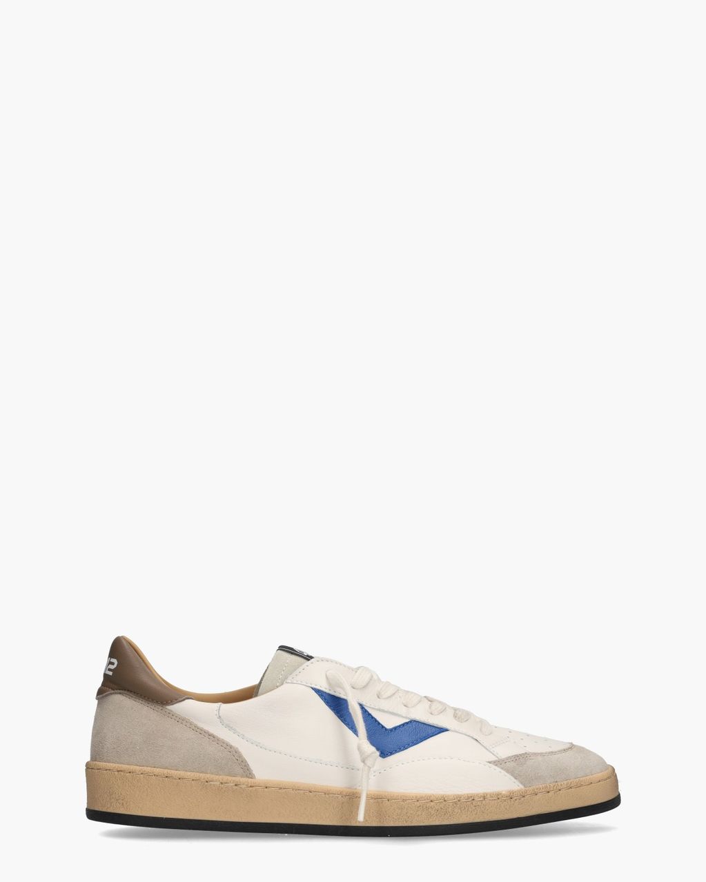 4b12 Play.New Off-White/Blauw Herensneakers