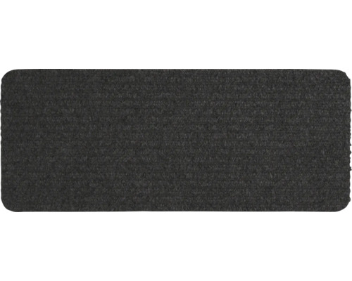 Geribbelde mat antraciet 25x60 cm