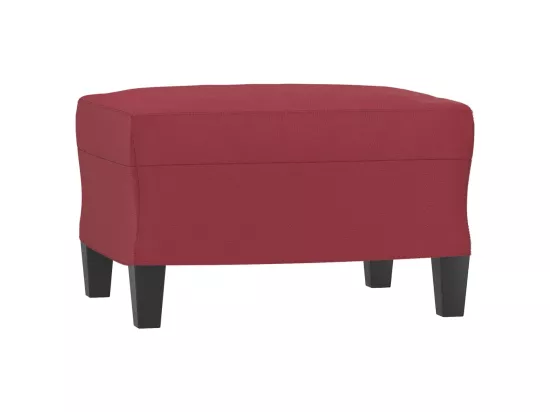 Repose-pied Rouge bordeaux 60x50x41 cm Similicuir