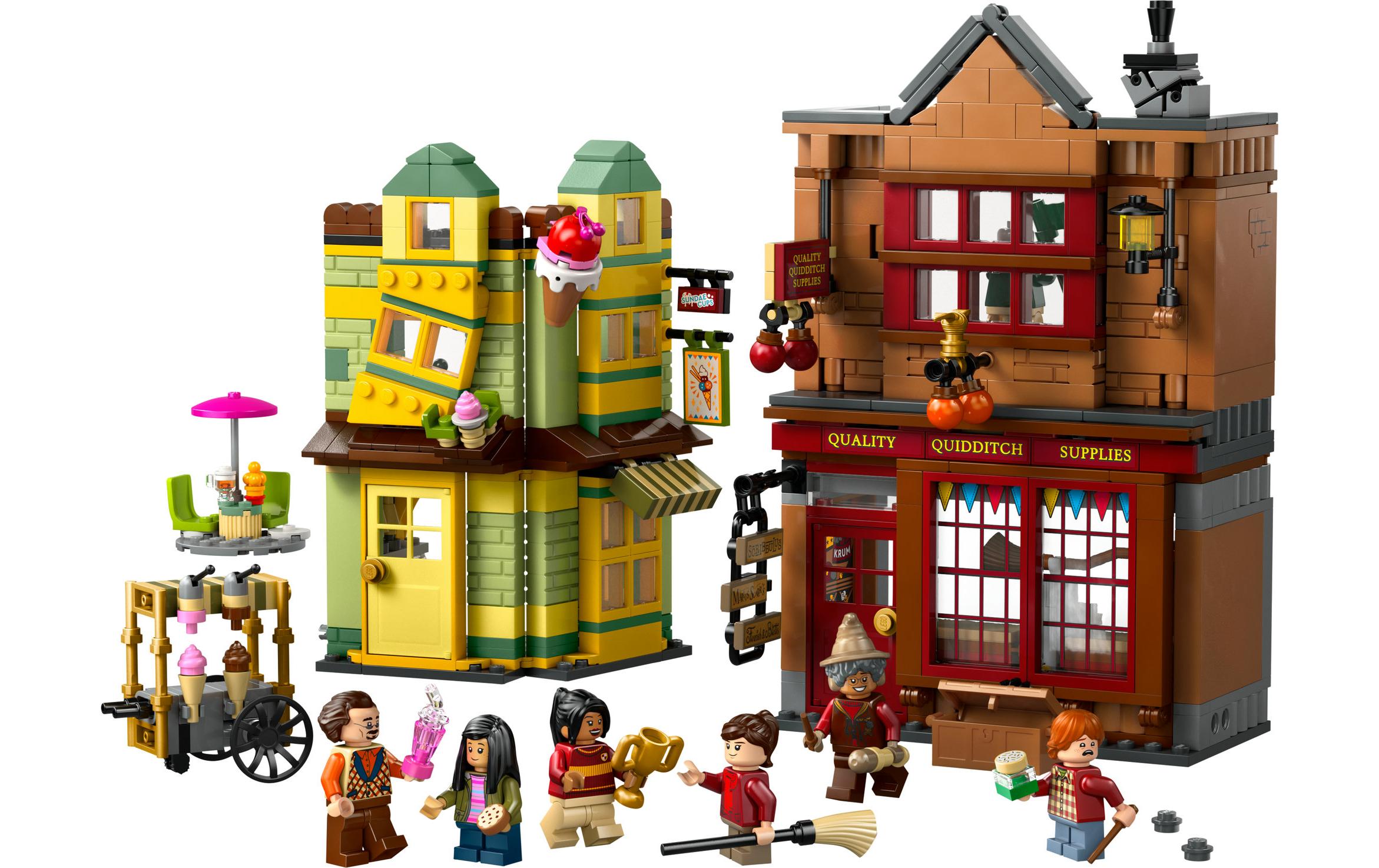 Harry Potter Quidditch & Fortescues Eissalon 76452Spielset mit Läden aus der Winkelgasse