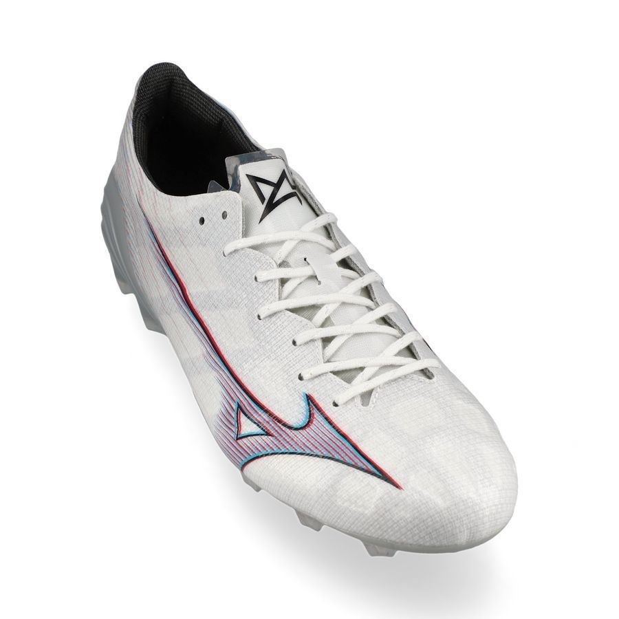 Mizuno Alpha Elite FG/AG Shining - Blanc/Rouge