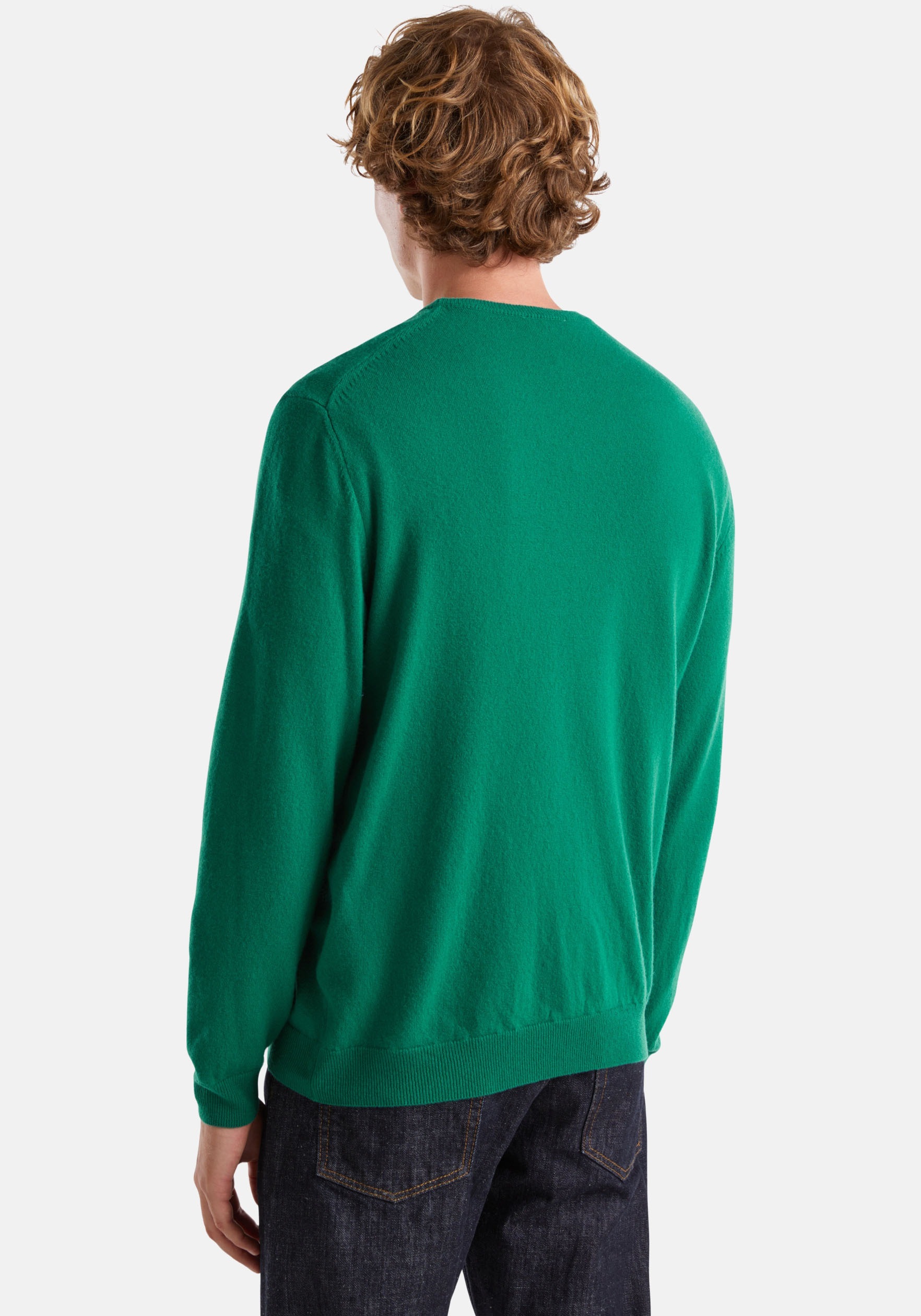 United Colors of Benetton Rundhalspullover im cleanen Look