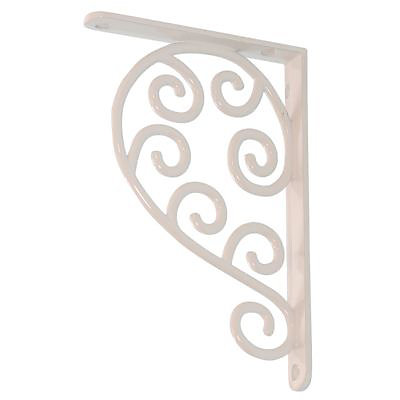 Equerre métal blanc Form Arabesque 12 x 18 cm