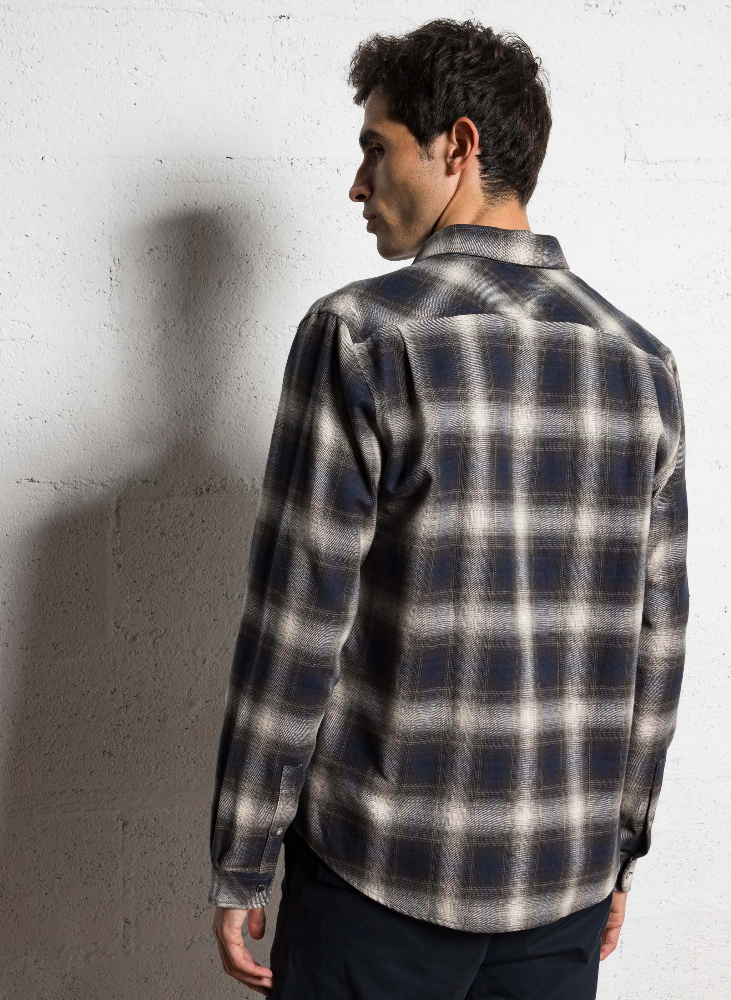 Surchemise col classique en coton | Gris