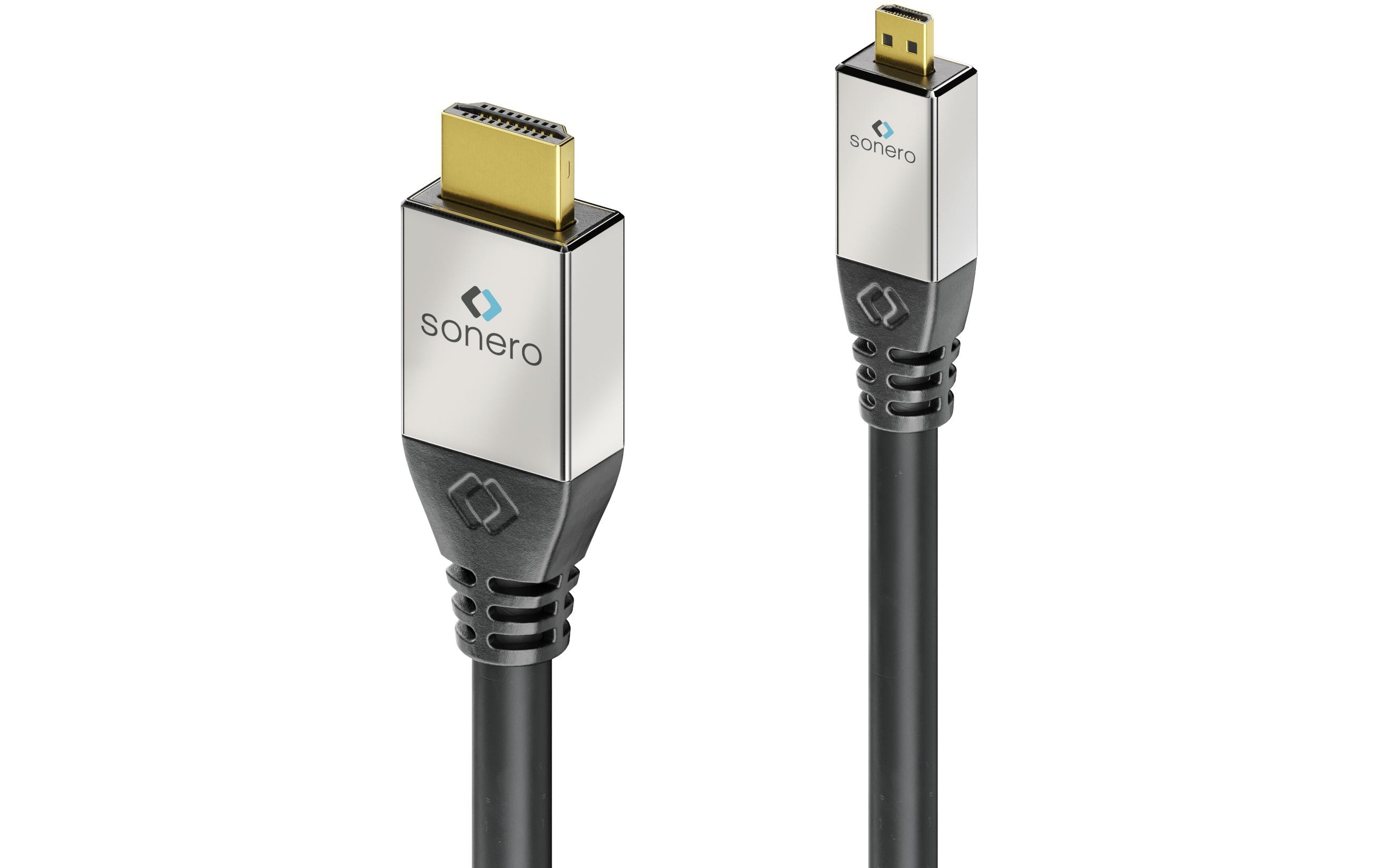 Kabel Micro-HDMI (HDMI-D) - HDMI, 3 m4K High Speed HDMI Kabel mit Ethernet