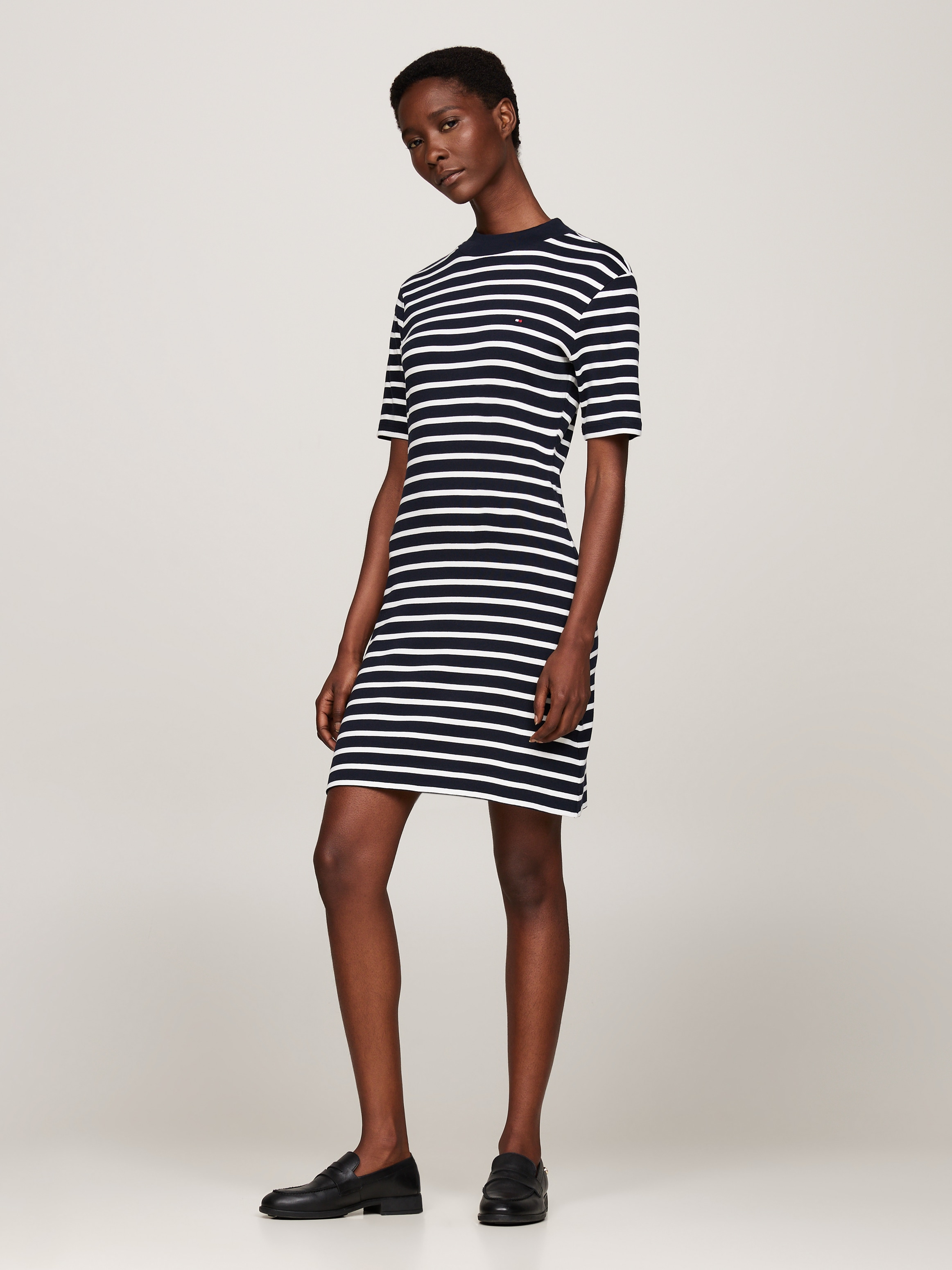 Tommy Hilfiger Shirtkleid »SLIM CODY MOCK-NK DRESS« mit Mock-neck