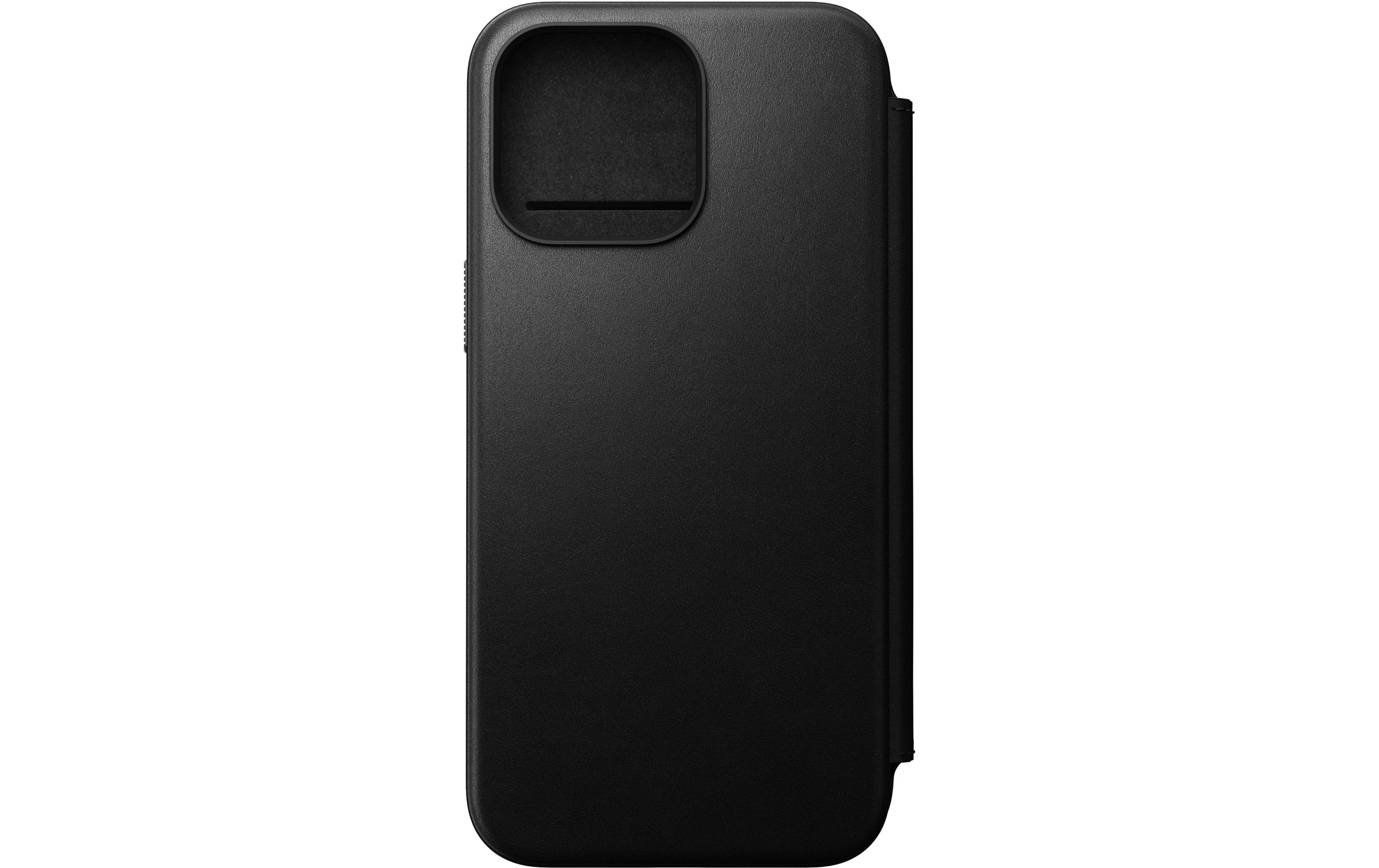 Modern Leather Folio iPhone 15 Pro Max SchwarzModernes Leder Folio für das Apple iPhone 15 Pro Max