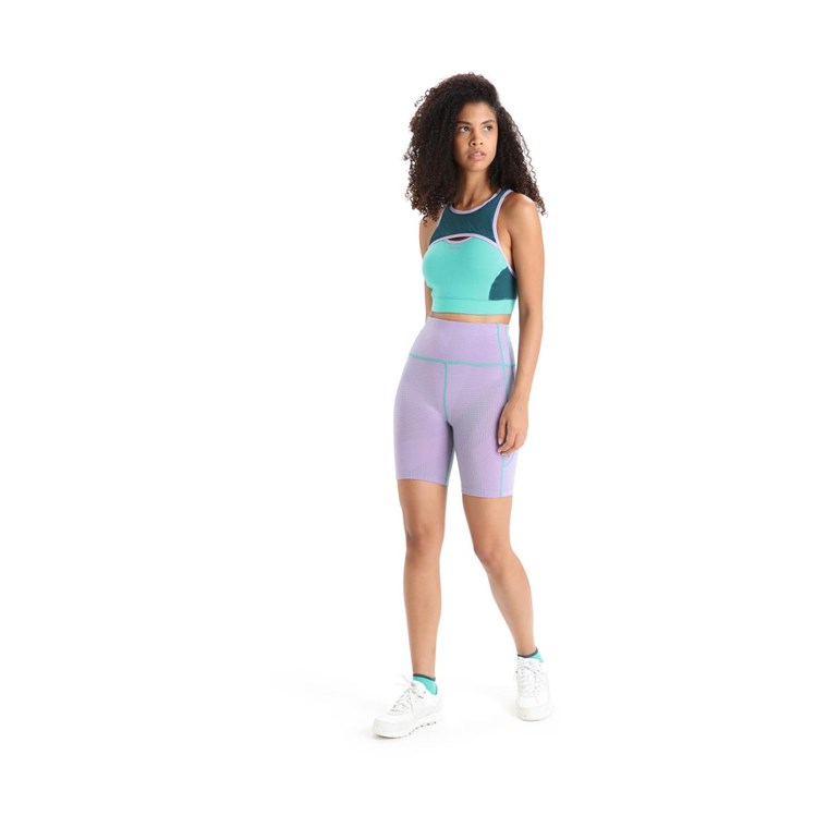 Icebreaker ZoneKnit Sports Bra Women Fresh/Green Glory
