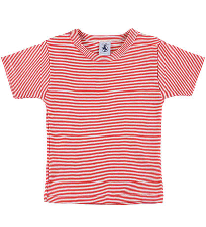 Petit Bateau T-Shirt - 3er-Pack - Grün/Rot