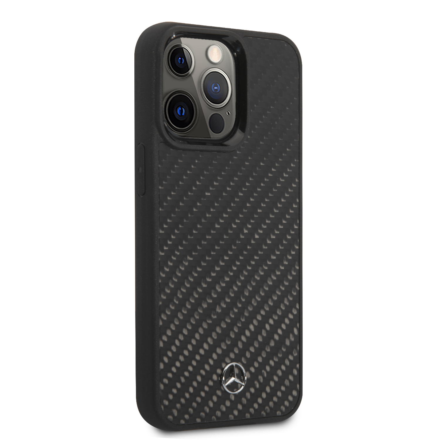 iPhone 13 Pro Hardcase Hülle Carbon Dynamic (MEHCP13RCABK) - Schwarz