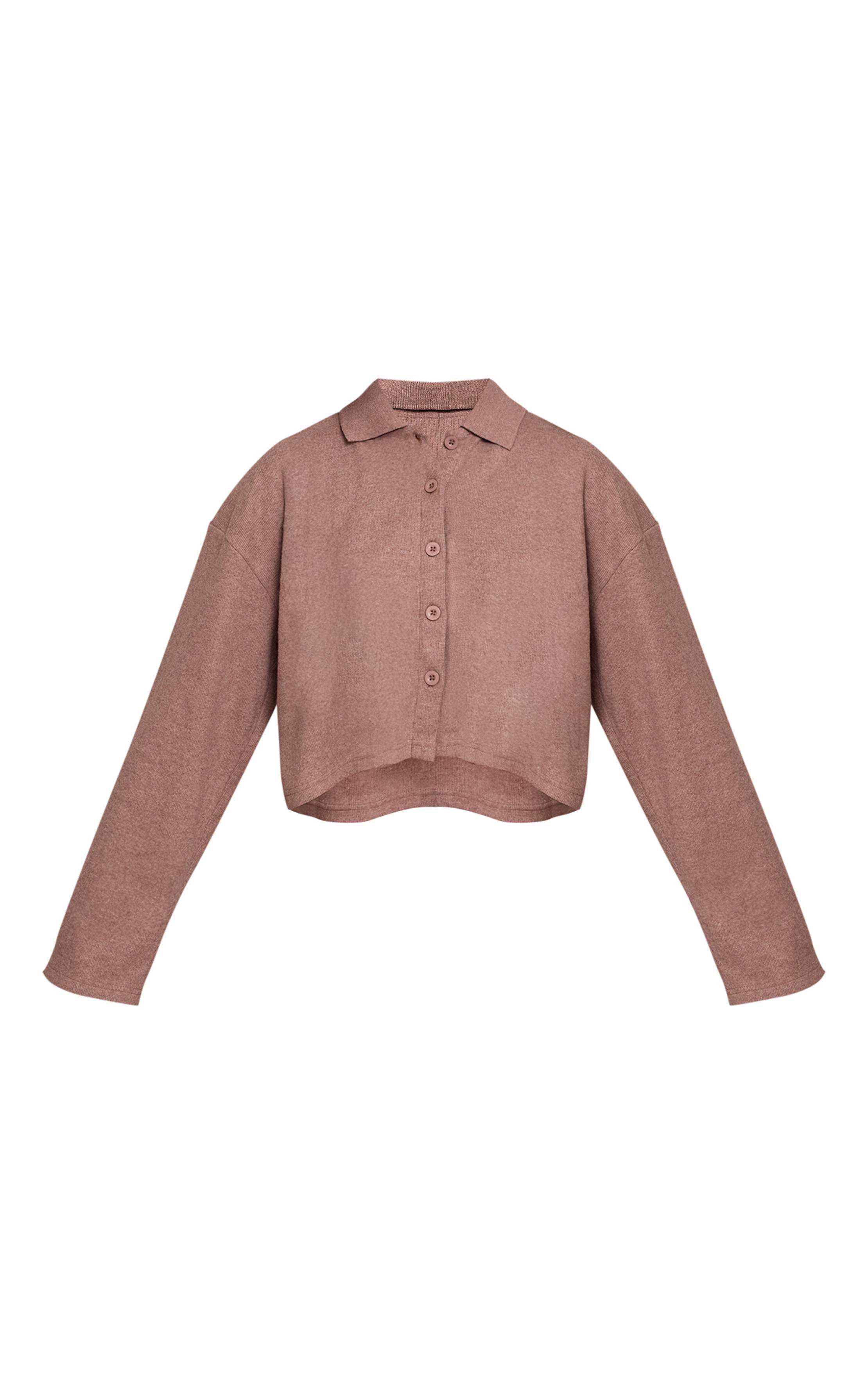 Champignon Chemise Côtelée Brossée À Boutons