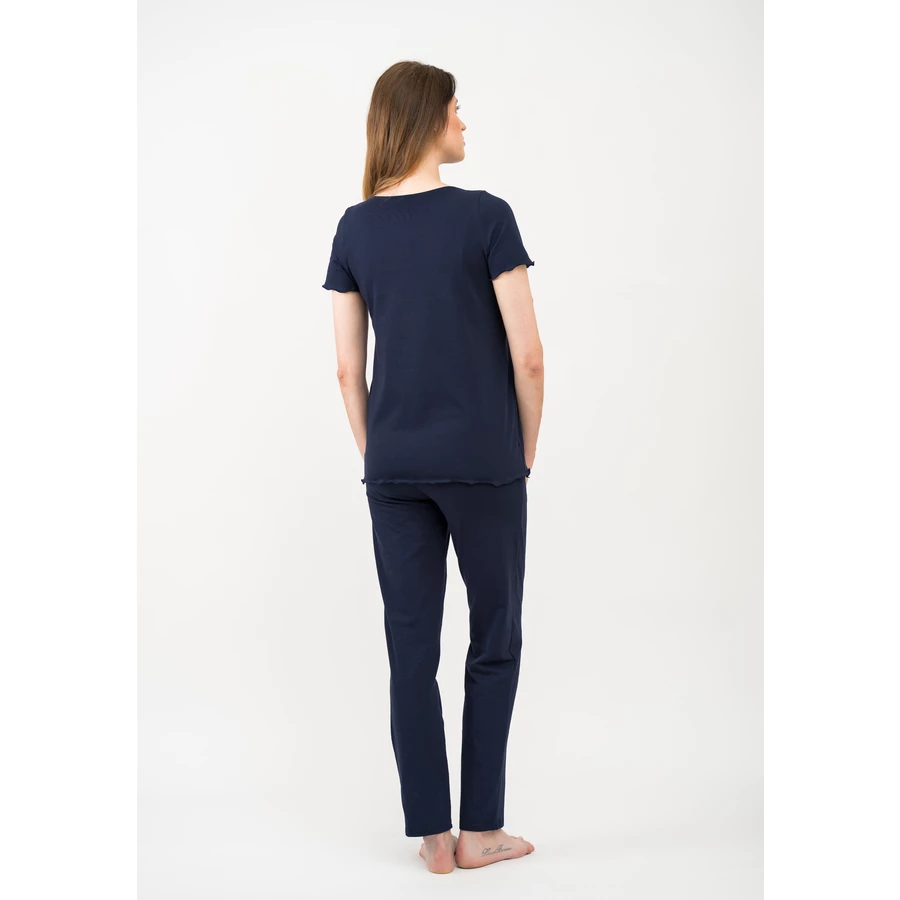 Cool Mama Umstands- und Still-Pyjama 2 in 1 Dunkelblau
