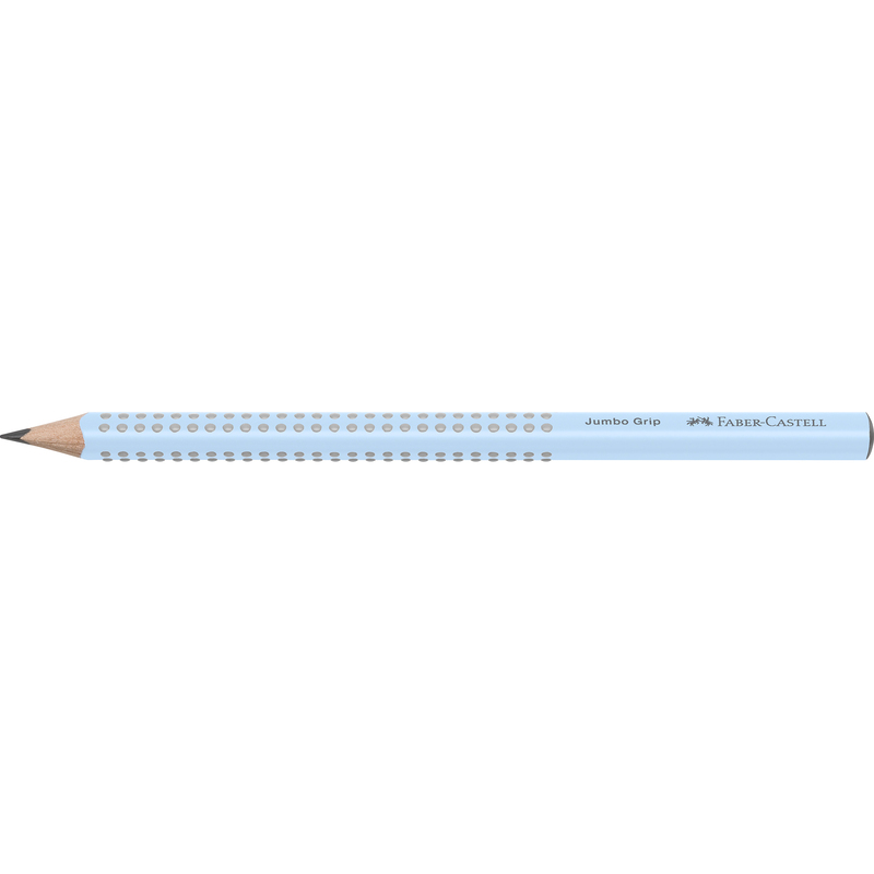 Faber-Castell Bleistift Jumbo Grip B, B, sky blue