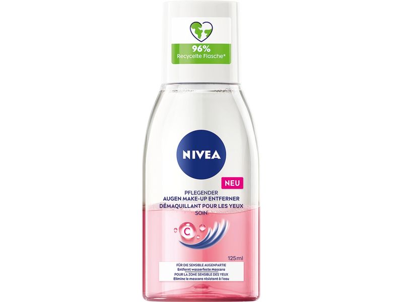 NIVEA Augen Make-up Entferner 125 ml Augen Make-up-Entferner reinigt gründlich und sanft