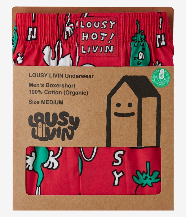 Lousy Livin Chilli Boxershorts (red)