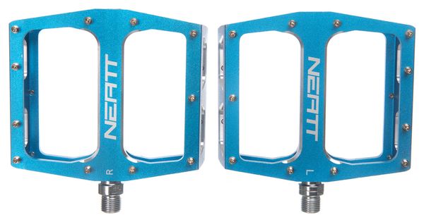 Paire de Pédales Plates Neatt Attack V2 XL 11 Picots Bleu