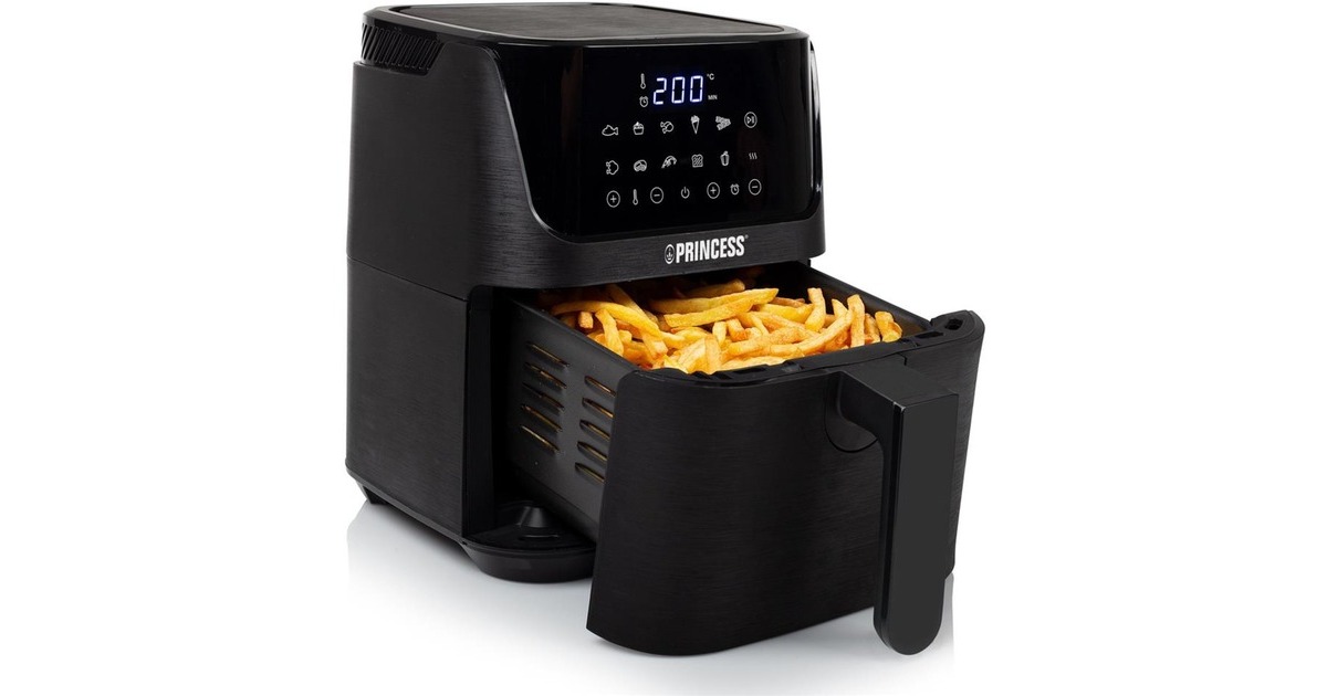 PrincessDigital Airfryer XL 182024 heteluchtfriteuse  (Zwart, 3,5L)