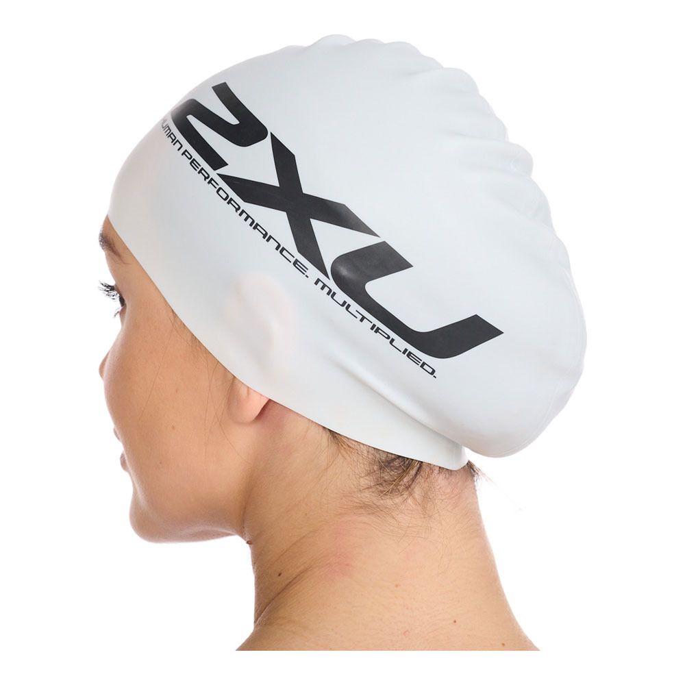 2xu SILICONE - Bonnet de bain white/white