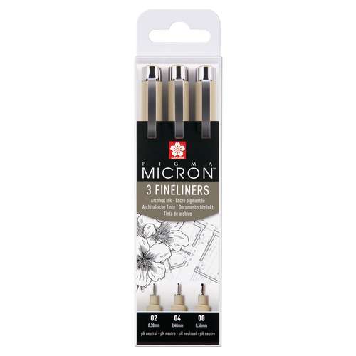 SAKURA® PIGMA MICRON™ Fineliner-Sets, schwarz