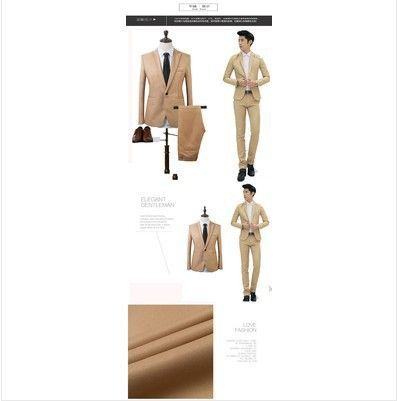 Oeps - Set: effen blazer + slim-fit pantalon