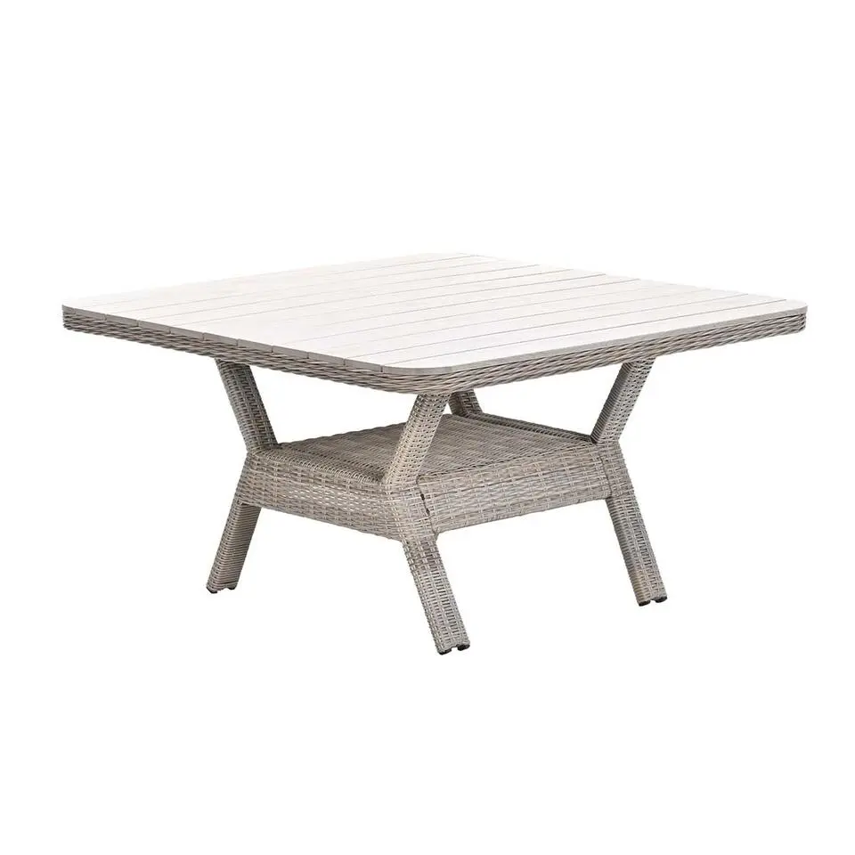 Milwaukee tafel - 126,5x126,5cm - vintage willow- light teak Vironwood