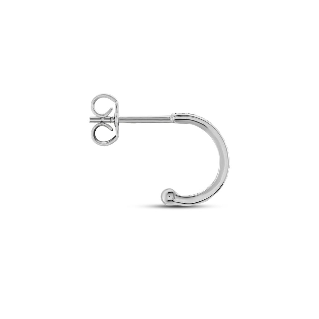 Créole Unitaire Argent Blanc Ancelin Oxydes De Zirconium