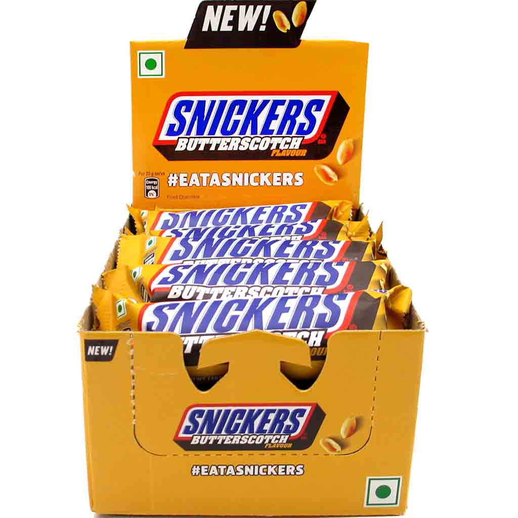 Snickers Indien Butterscotch Schokoriegel 15x40g=600g MHD:4.4.25