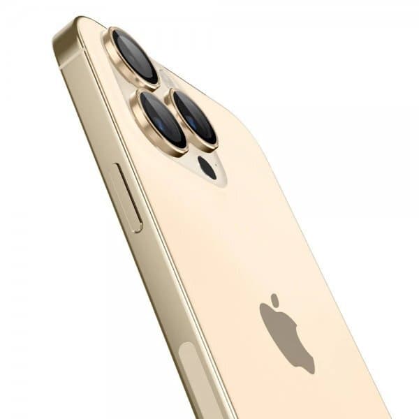 Spigen iPhone 14 Pro/iPhone 14 Pro Max Kameralinsebeskytter GLAS.tR EZ Fit Optik Pro Guld 2-pak