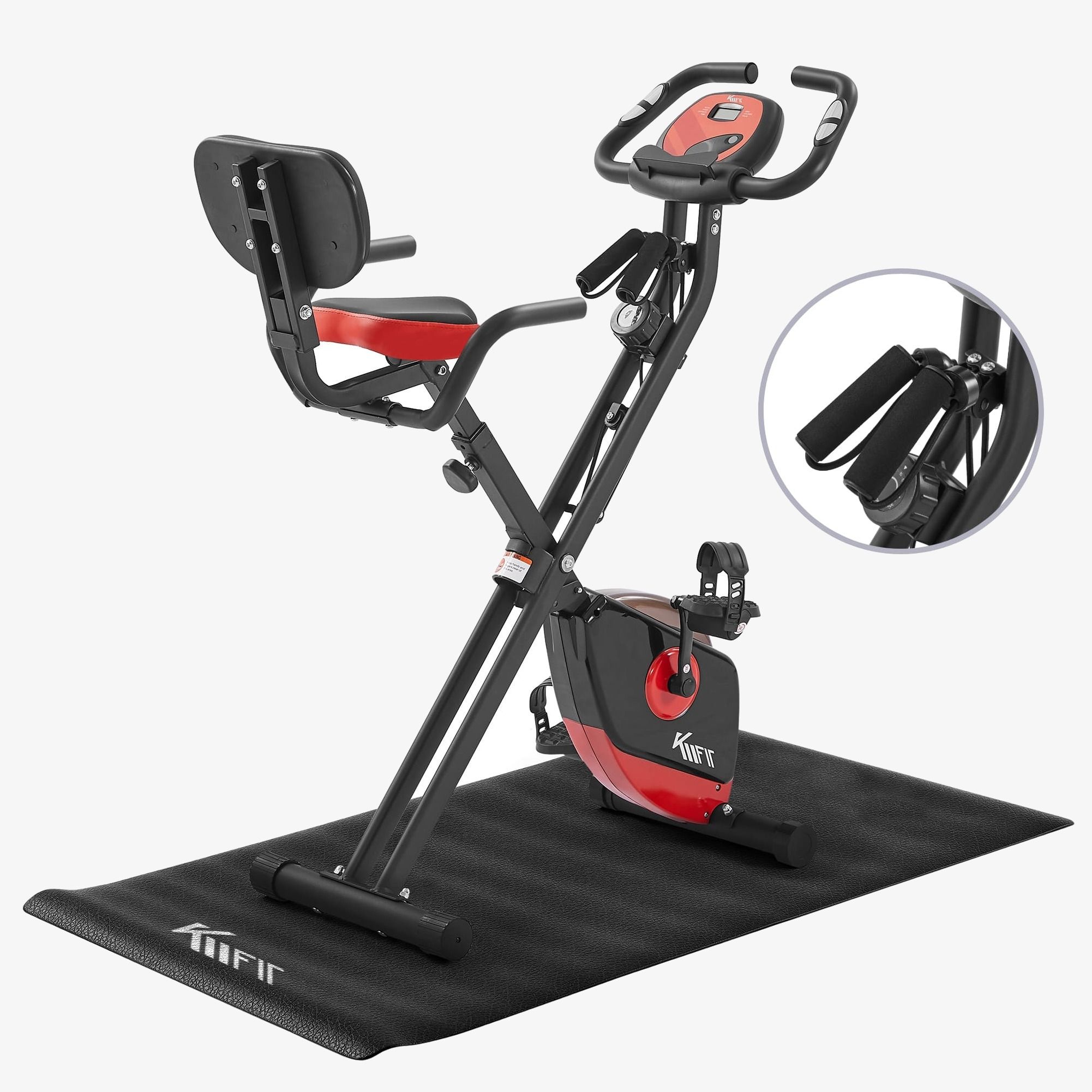 Heimtrainer Ergometer mit Power Ropes