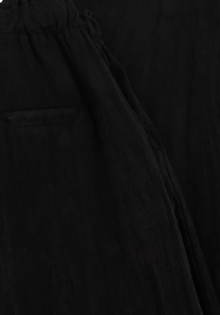 NUKUS zwarte nukus wijde broek silky pants