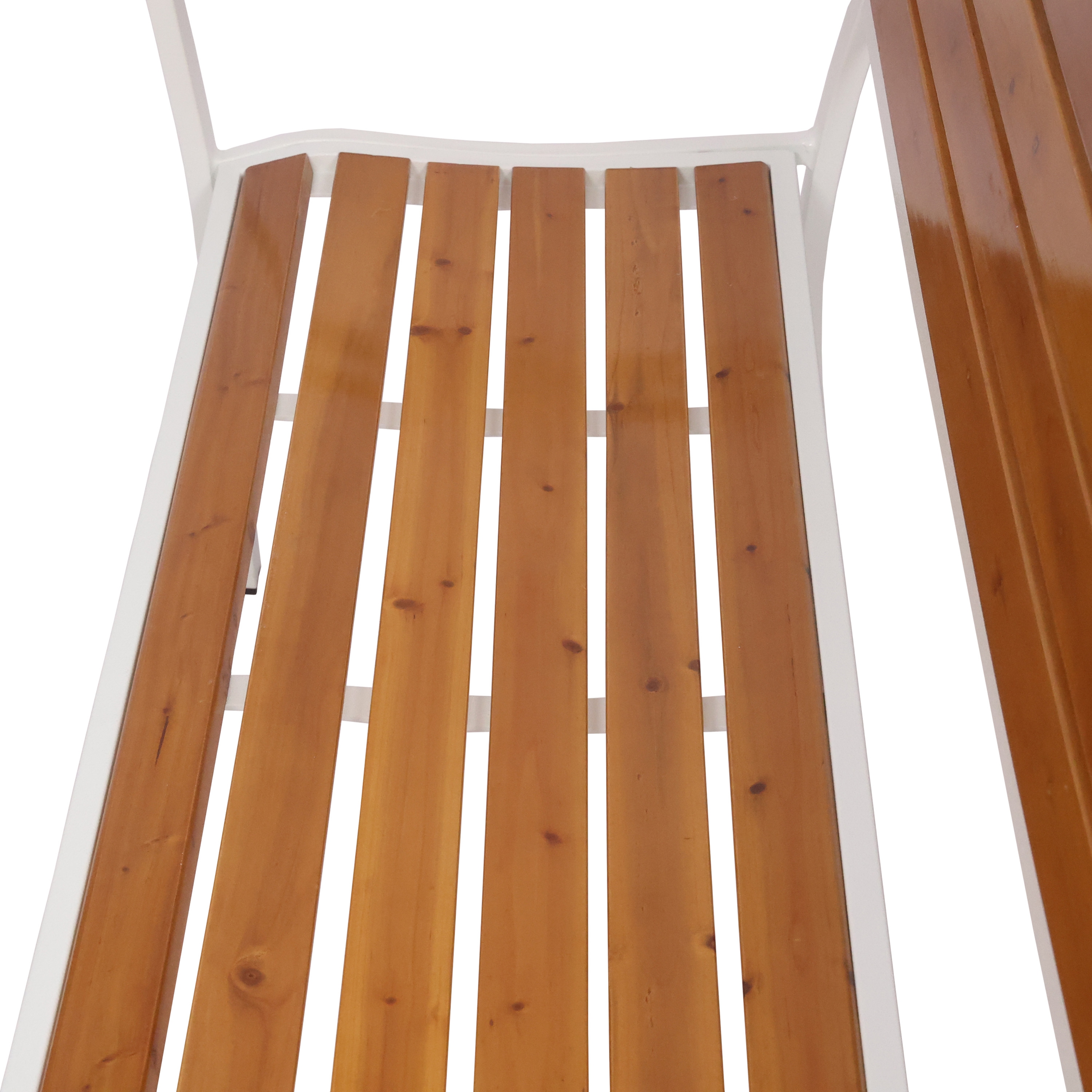 Gartenbank MARLENE 127 cm natur/weiss