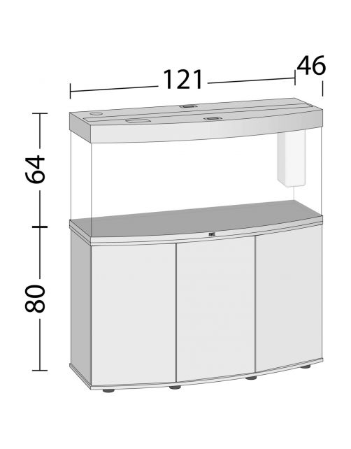 Juwel Aquarium Vision 260 Led 121x46x64 cm - Aquaria