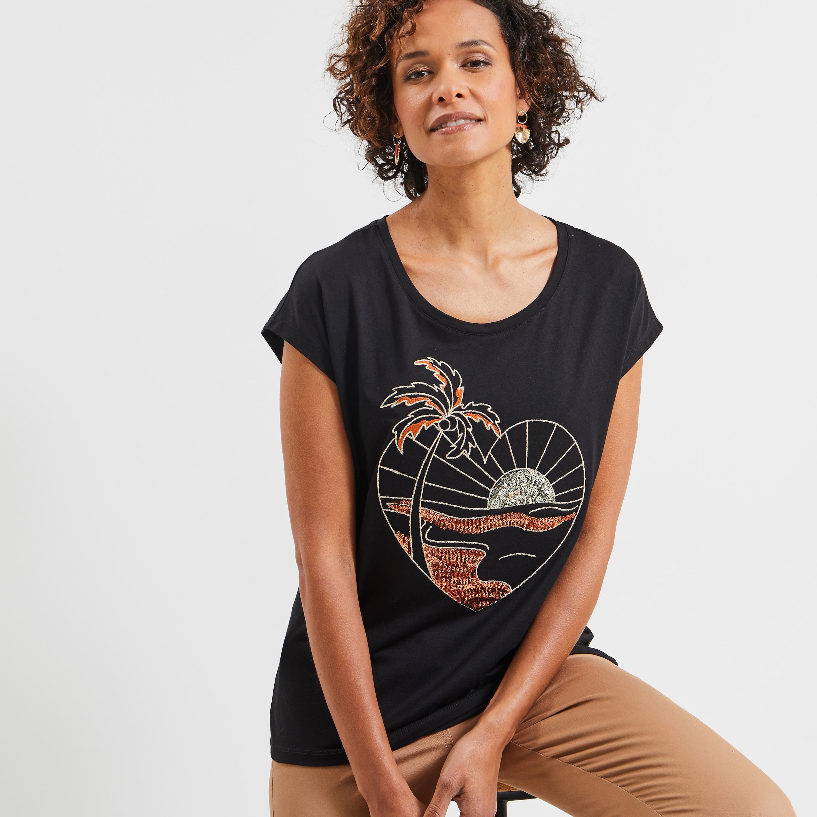 T-shirt femme - NOIR