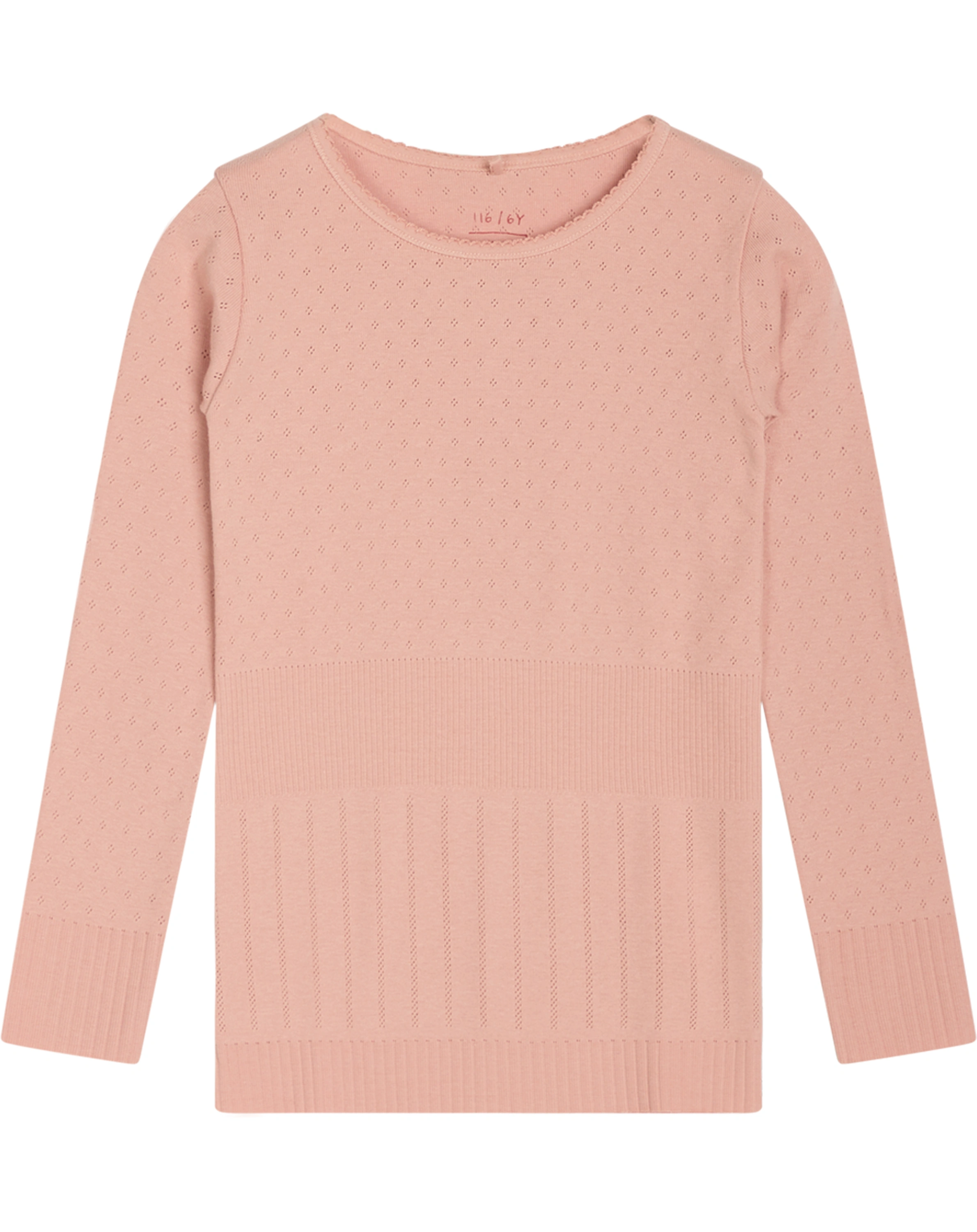 Langarmshirt BASIC DORIA in misty rose