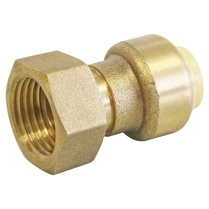 Raccord écrou tournant à clipser pour tube cuivre Ø14 - Femelle 15/21 (1/2