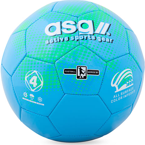 ASG fodbold str. 4 - blå/grøn