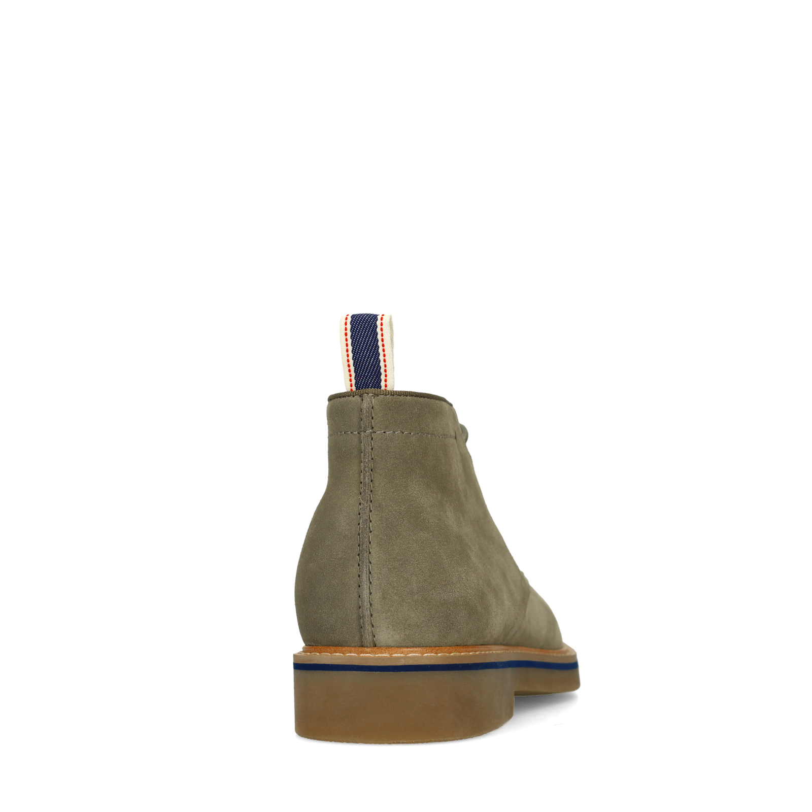 Groene suède veterschoenen