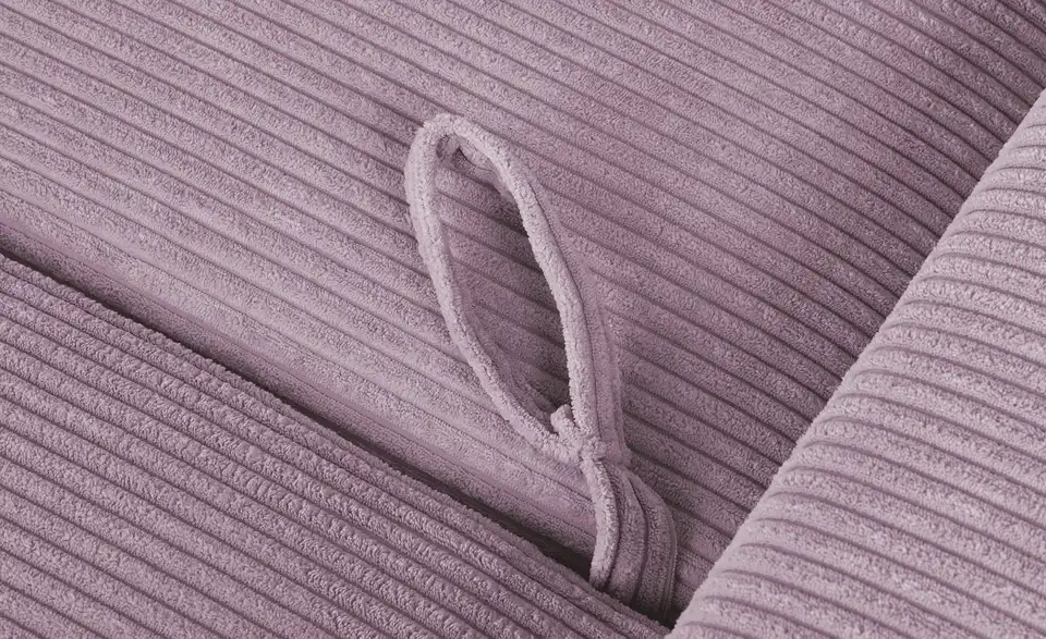 Ecksofa Arissa de Luxe Lila/Violett rechts Cordstoff