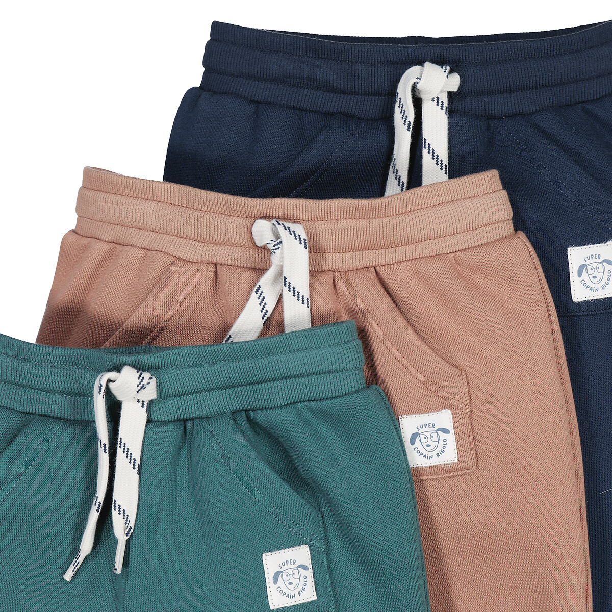 COLEÇÃO LA REDOUTE<br>Conjunto de 3 fatos de treino em fleece