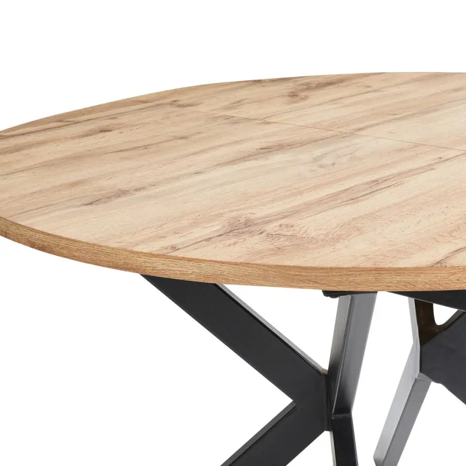CARLEA - Uitschuifbare eettafel - Lichtbruin - MDF