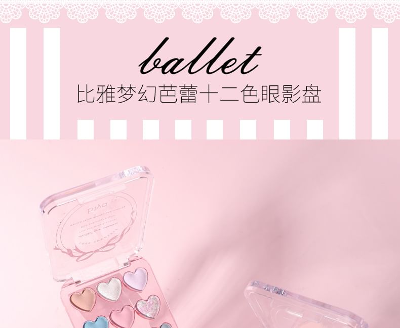 biya - Dream Ballet 12-kleuren oogschaduwpalet - 3 soorten