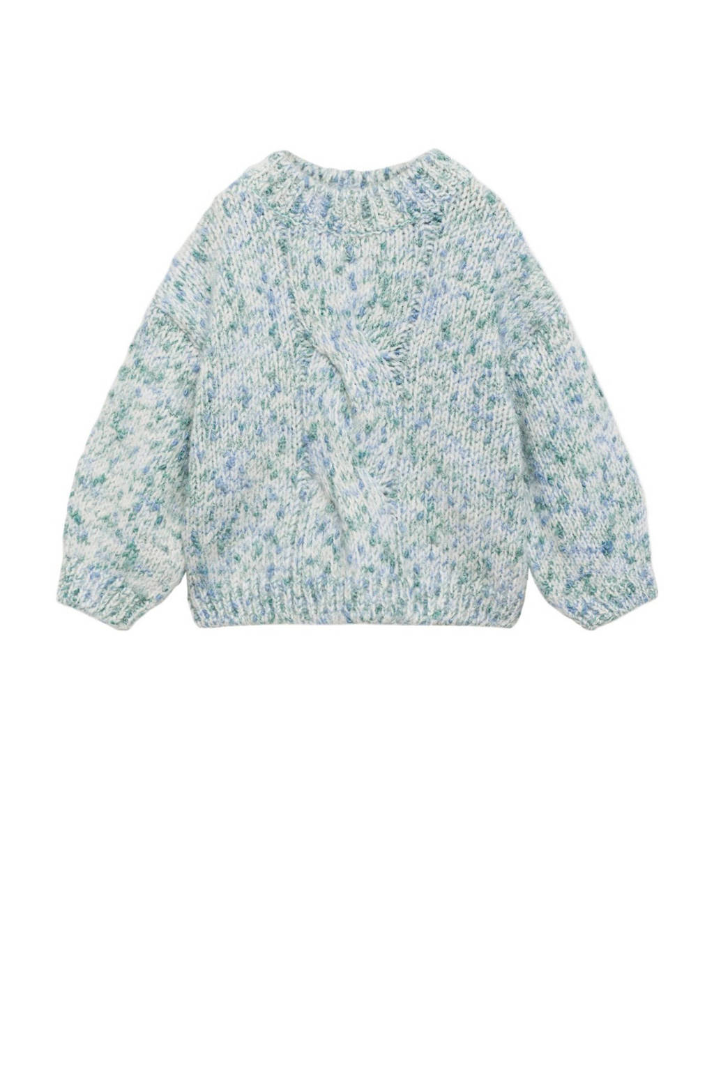 Mango Kids gebreide trui turquoise