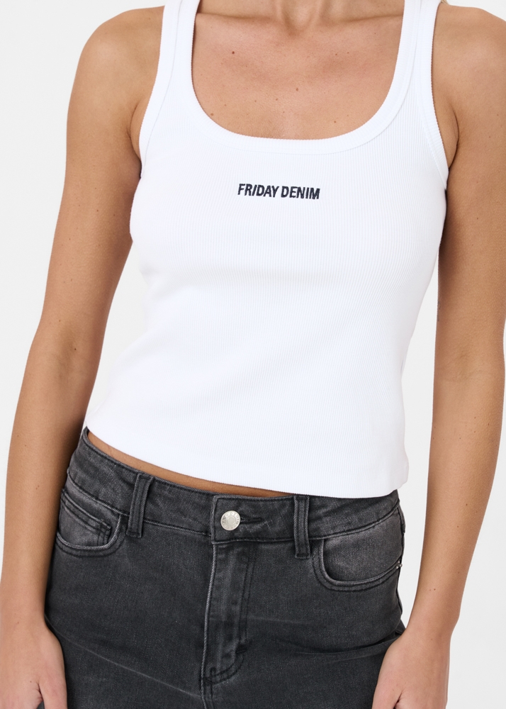 Friday Denim tanktop wit