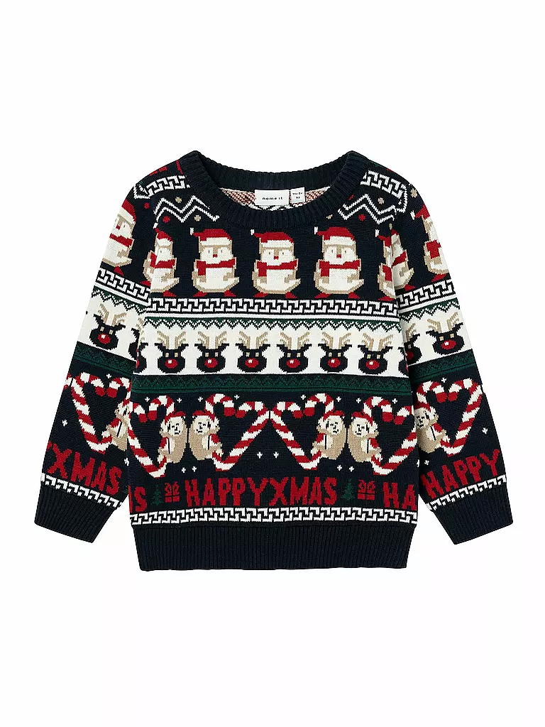 NAME IT Jungen Pullover NMNRILLE dunkelblau