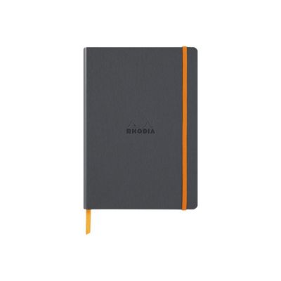 RHODIA Rhodiarama - Carnet souple A5 - 160 pages - ligné - titane